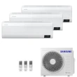 Ar Condicionado Multi Split Tri Split Samsung Wind Free 24000 BTUs 3X9000 Quente e Frio Inverter AJ068AXJ3KH-AZ 220V