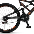 Bicicleta Colli GPS Freio V-brake Trocador na Luva Preta/Laranja Aro 26 Aero 36 Raias 21 V 148_11D