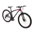 Bicicleta Polimet MTB Nitro Câmbio Shimano Quadro em Alumínio 17/Aro 29/21 Velocidades Preta/Rosa 7163